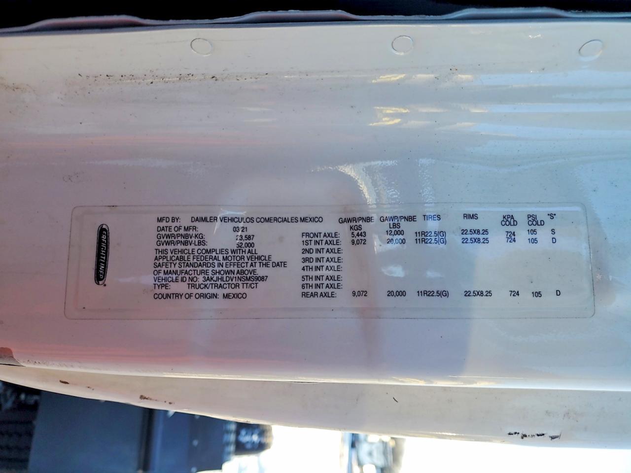 2022 Freightliner Cascadia 126 Semi Truck