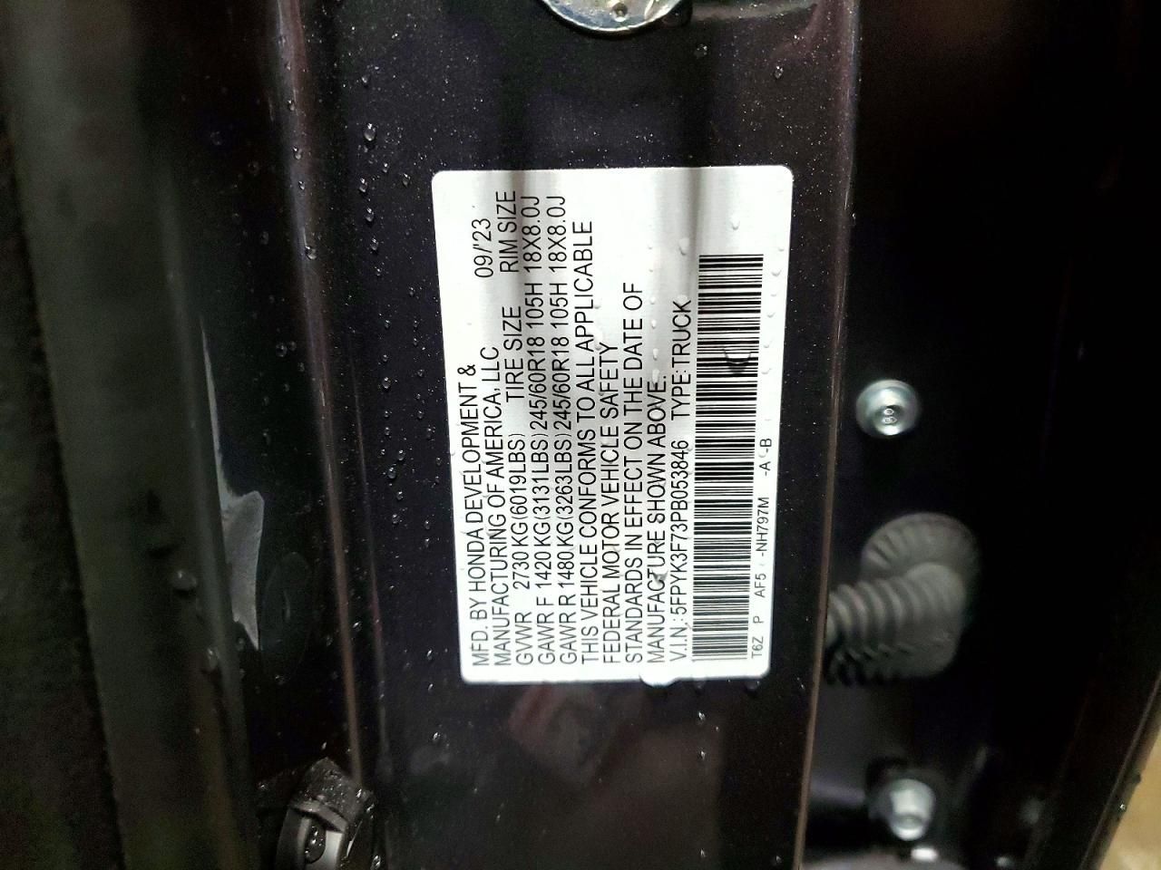 2023 Honda Ridgeline Rtl-e