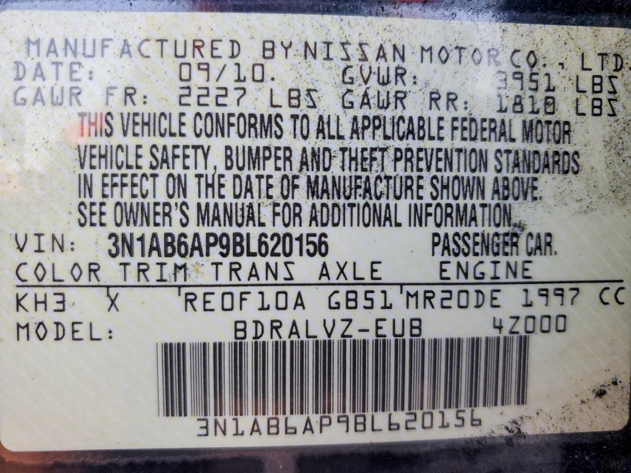 2011 Nissan Sentra 2.0