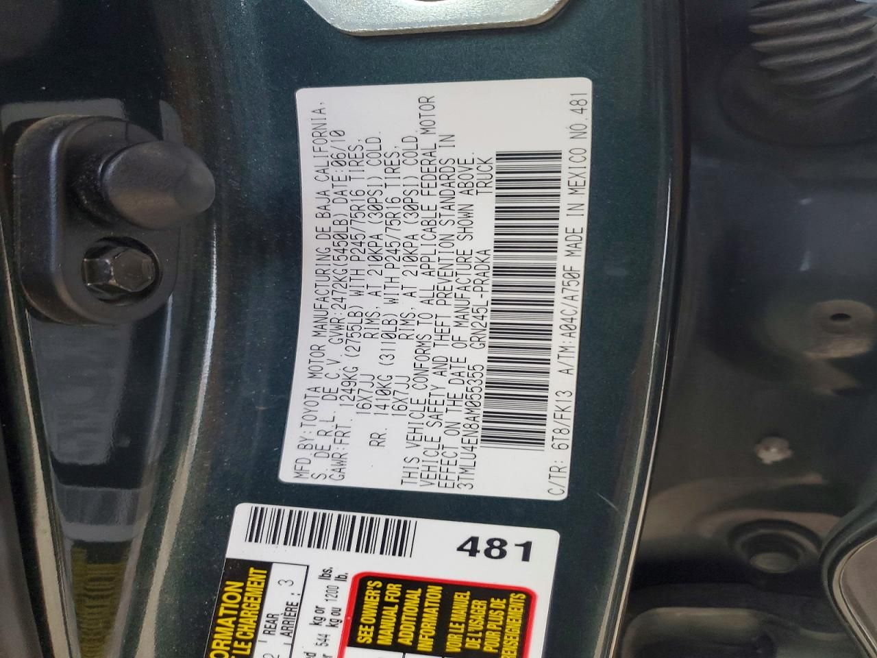 2010 Toyota Tacoma Double cab