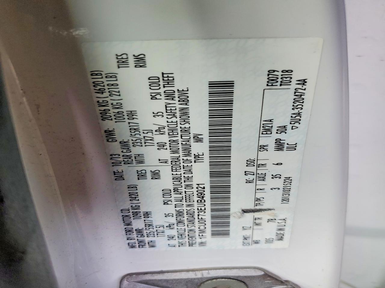 2014 Ford Escape s