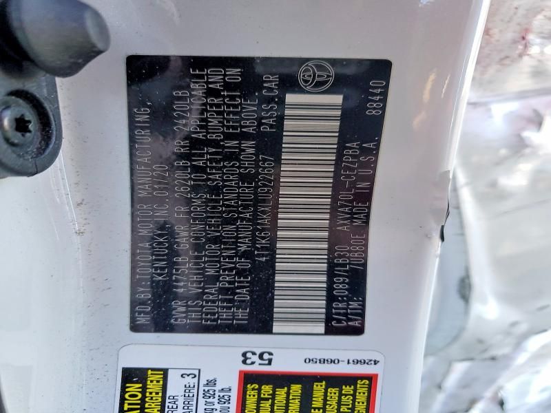 2020 Toyota Camry xse