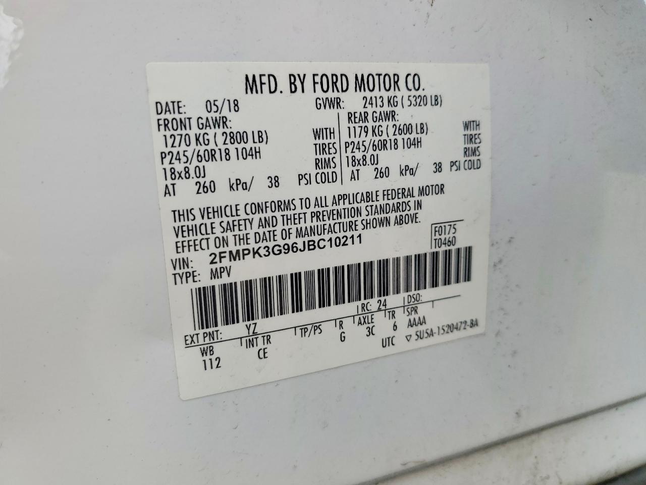 2018 Ford Edge se