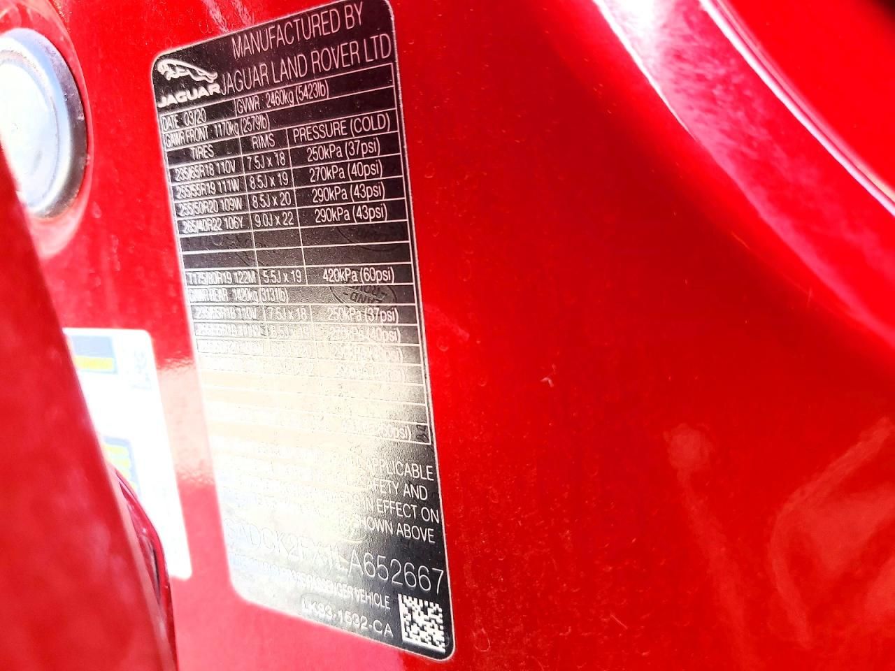 2020 Jaguar F-pace Prestige