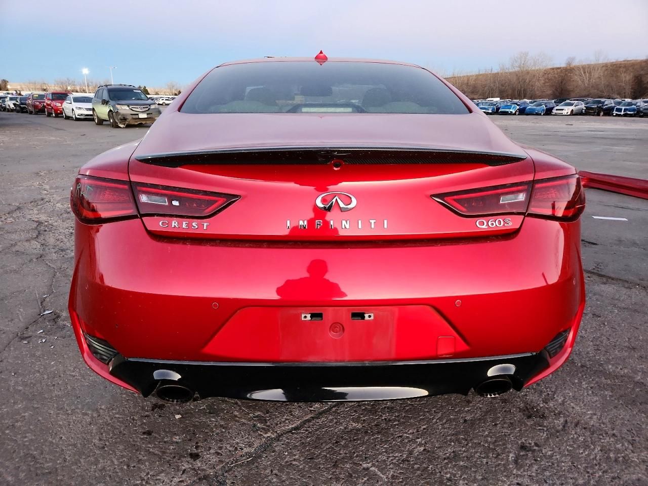 2017 Infiniti Q60 red Sport 400