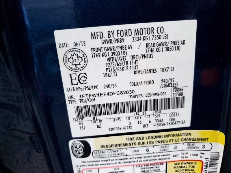 2013 Ford F150 Supercrew