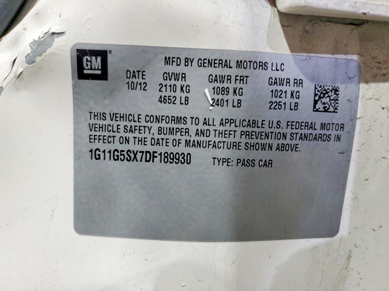 2013 Chevrolet Malibu 3LT