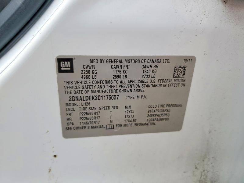 2012 Chevrolet Equinox lt