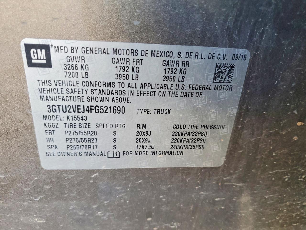 2015 GMC Sierra K1500 SLT