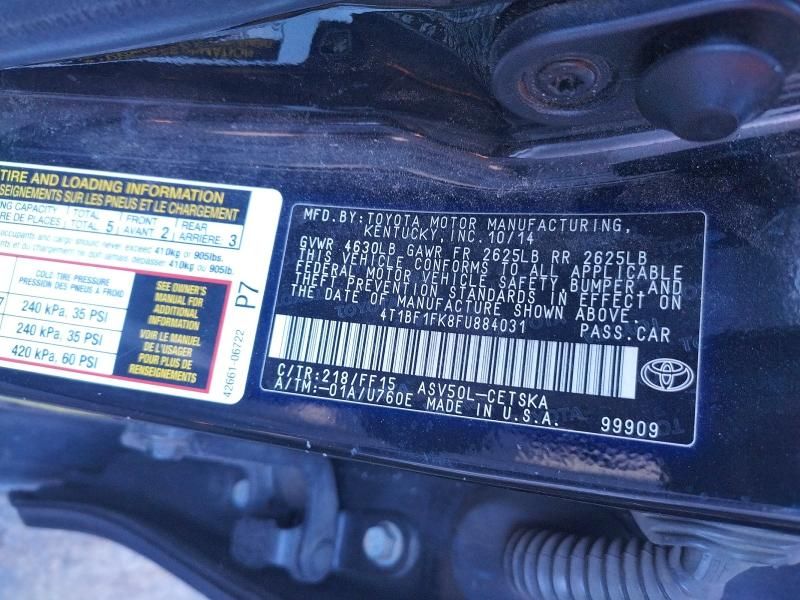 2015 Toyota Camry le