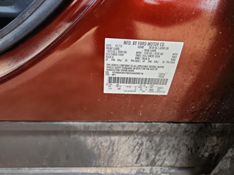 2016 Ford Explorer Platinum