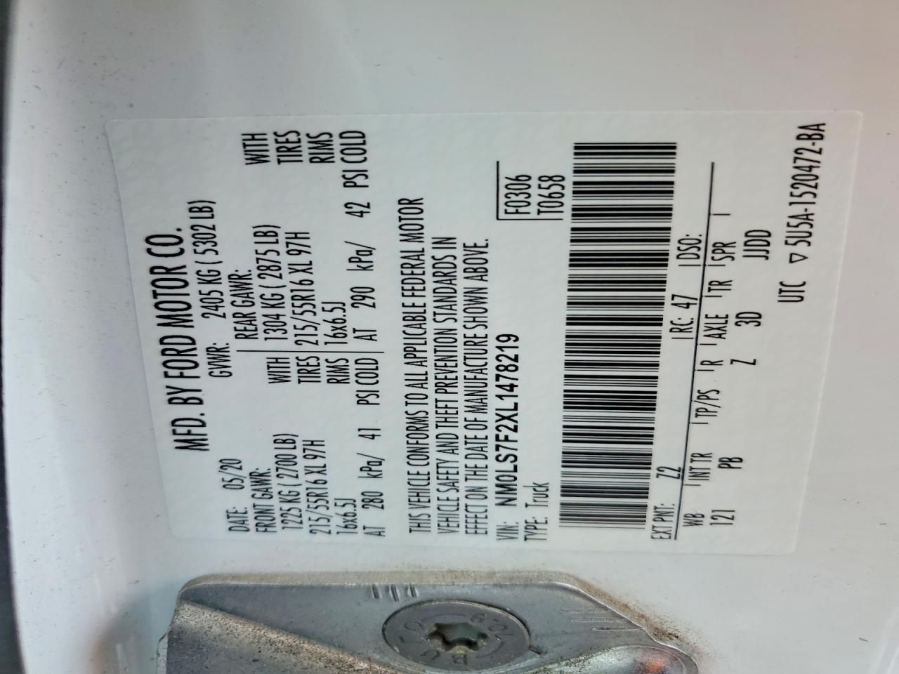 2020 Ford Transit Connect XLT