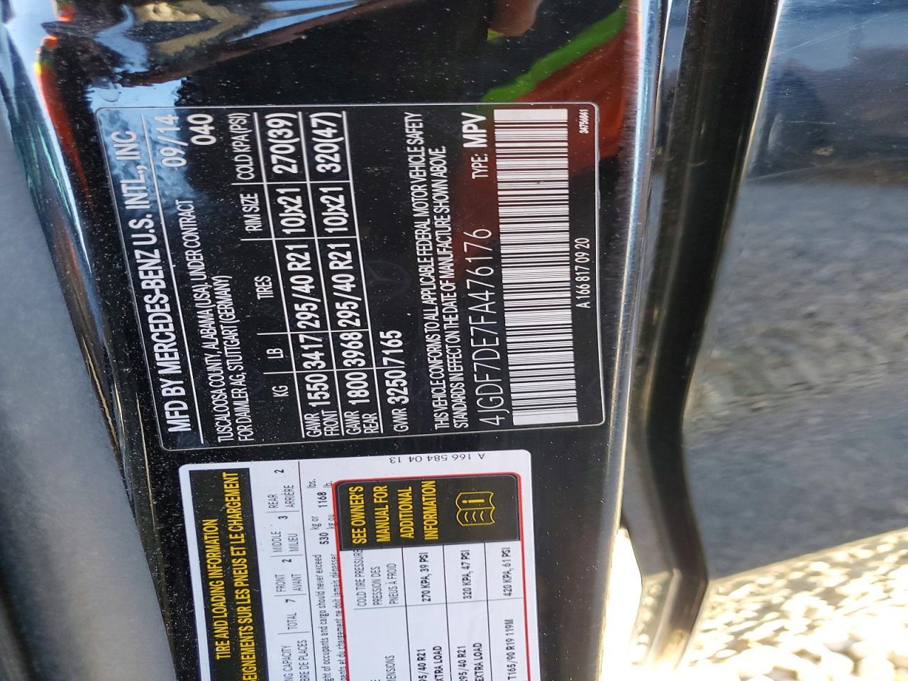 2015 Mercedes-Benz Gl 550 4matic
