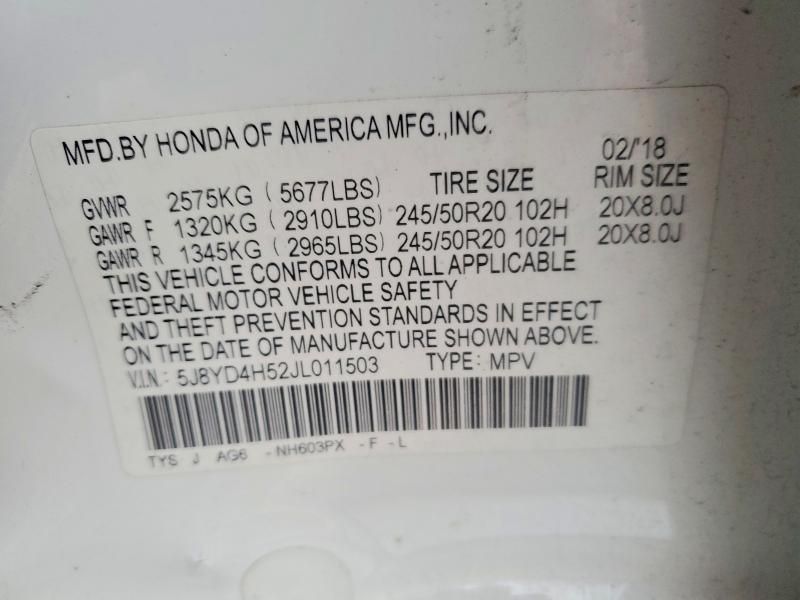 2018 Acura Mdx Technology