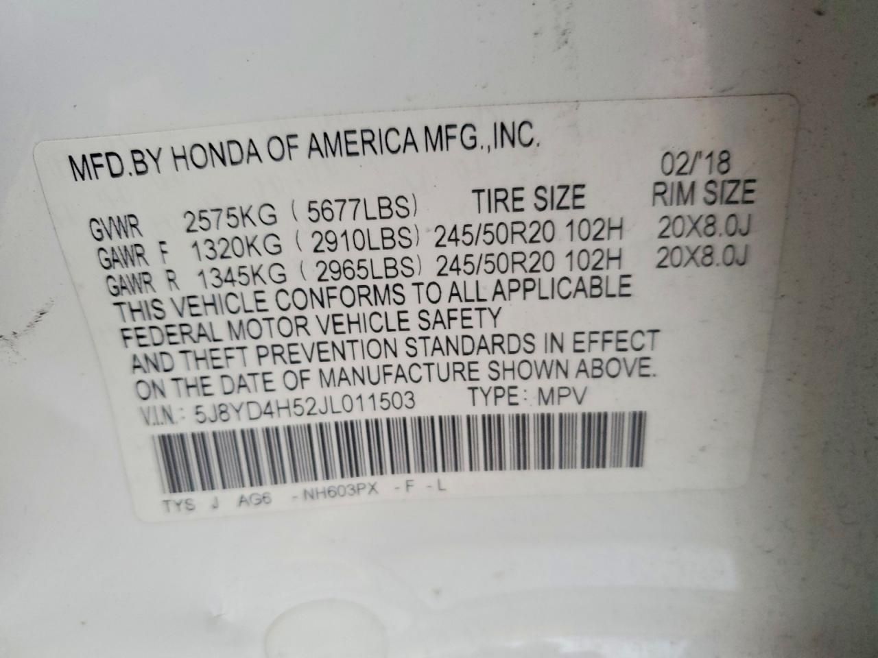 2018 Acura Mdx Technology