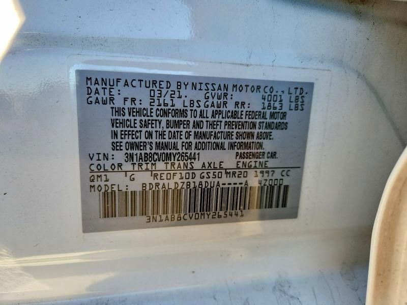 2021 Nissan Sentra sv