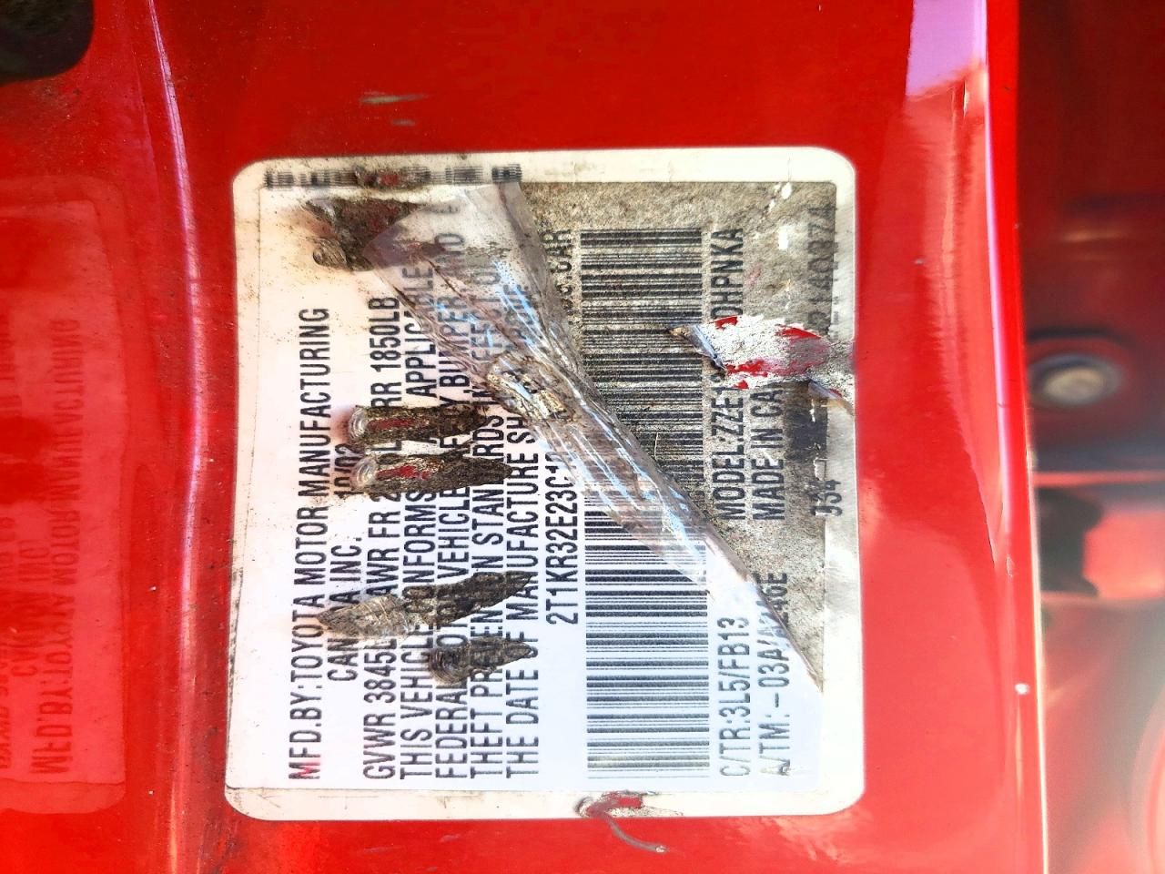 2003 Toyota Corolla Matrix xr