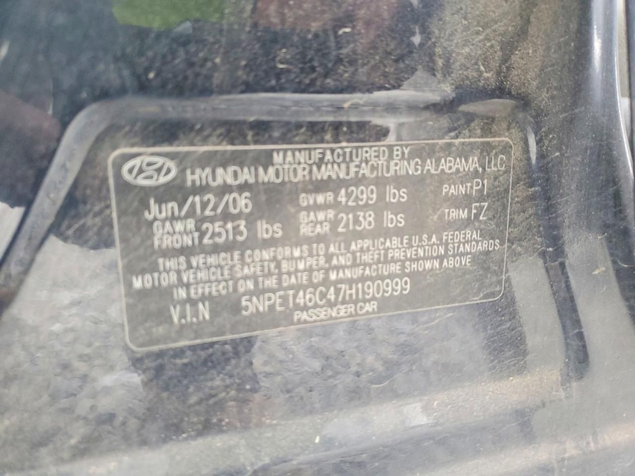 2007 Hyundai Sonata gls