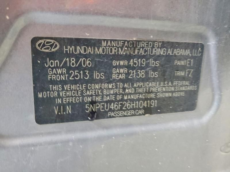 2006 Hyundai Sonata gls