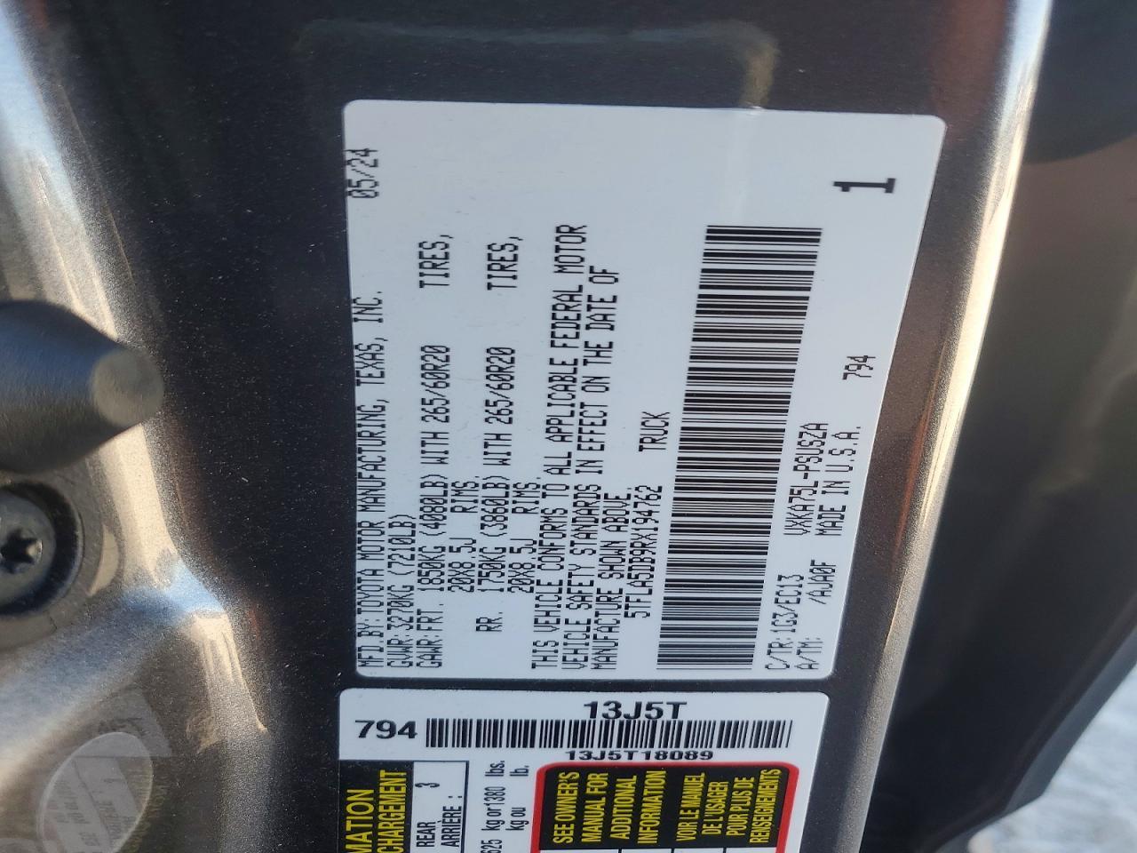 2024 Toyota Tundra SR5