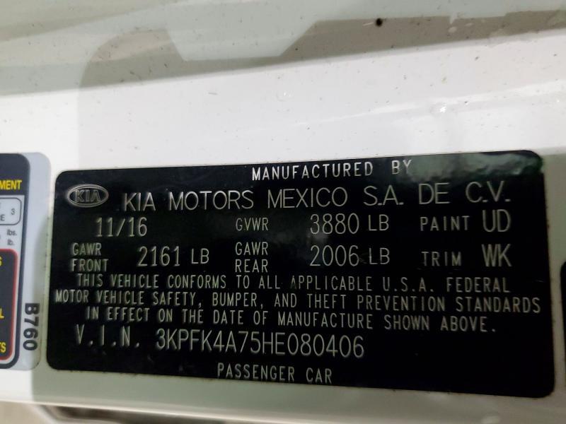 2017 KIA Forte lx