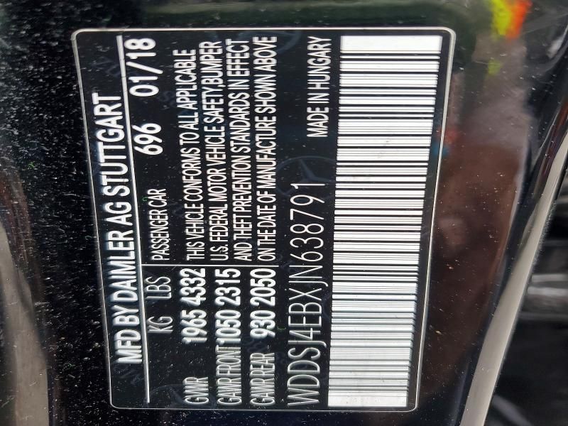 2018 Mercedes-Benz Cla 250