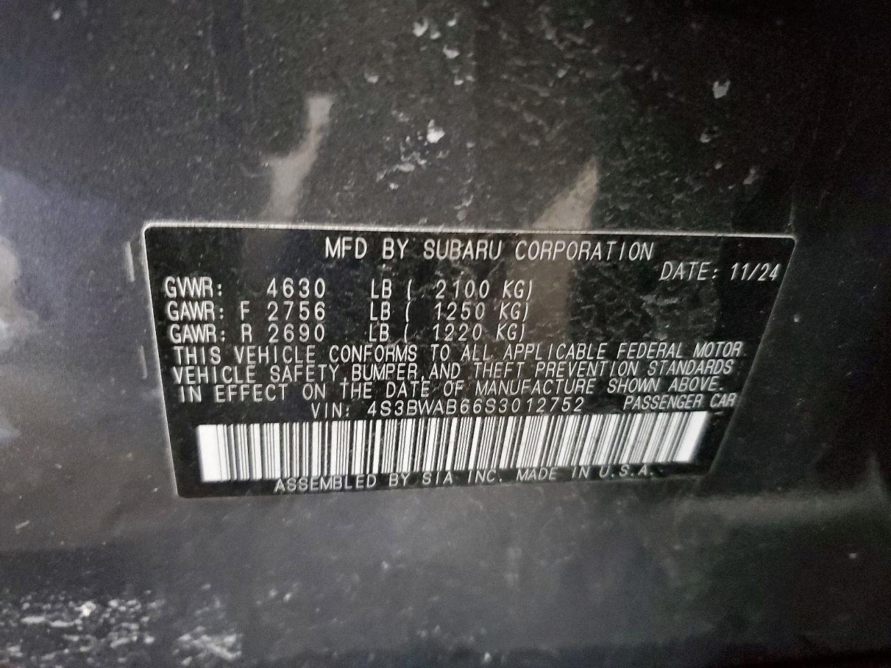2025 Subaru Legacy