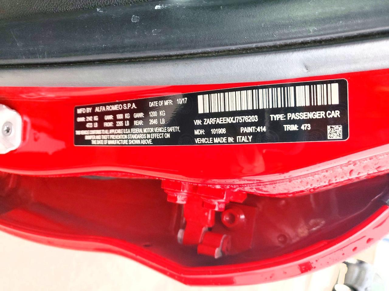 2018 Alfa Romeo Giulia ti Q4