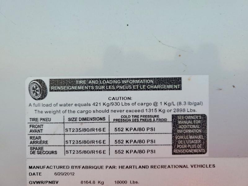 2012 Heartland 2012 Hear Cyclone TOY Hauler F