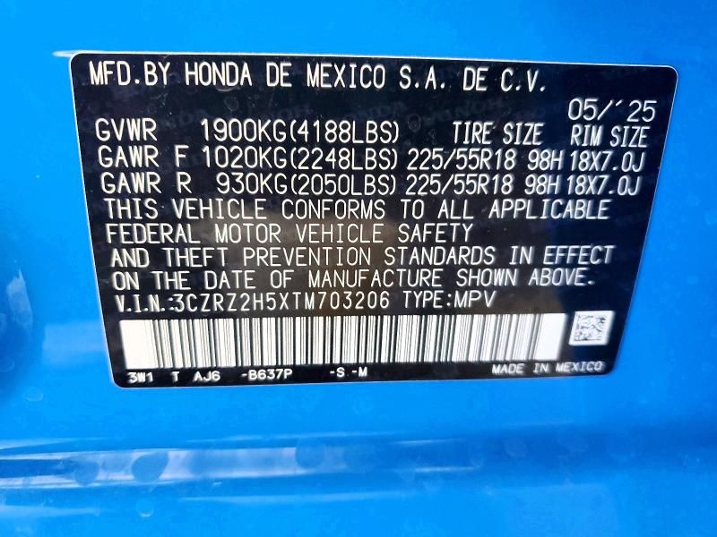 2026 Honda Hr-v Sport