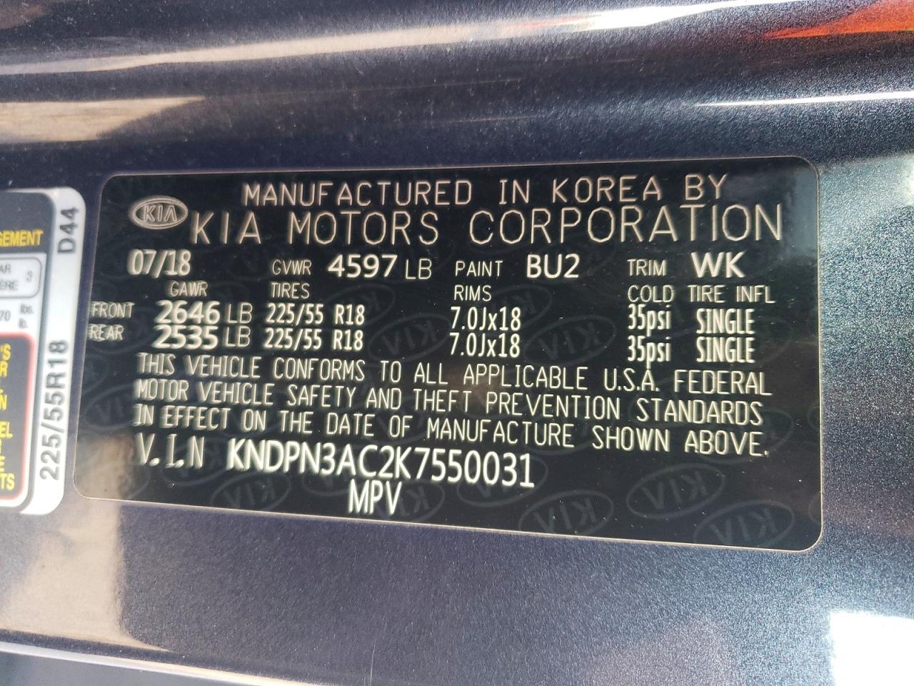 2019 KIA Sportage ex