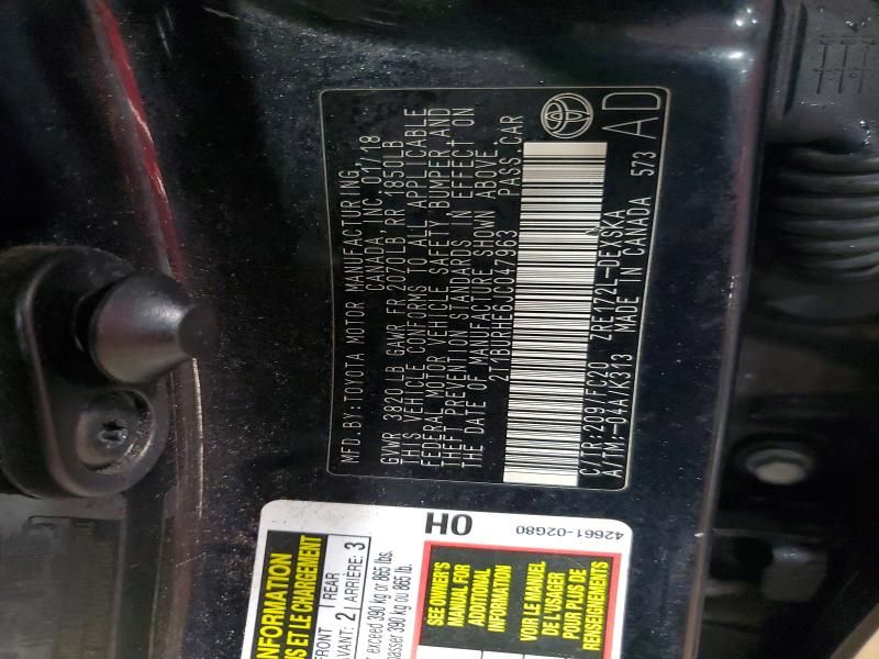 2018 Toyota Corolla l