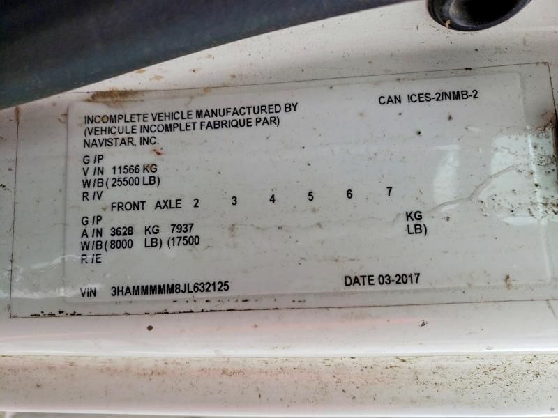 2018 International Ma025 box Truck