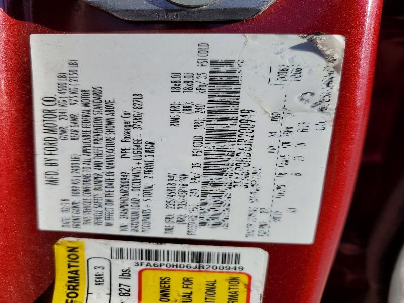 2018 Ford Fusion se
