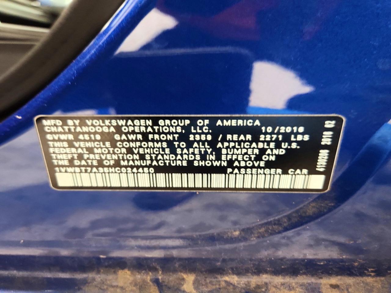 2017 Volkswagen Passat