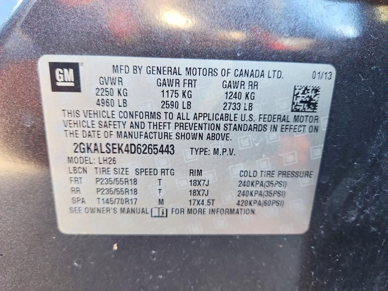 2013 GMC Terrain sle