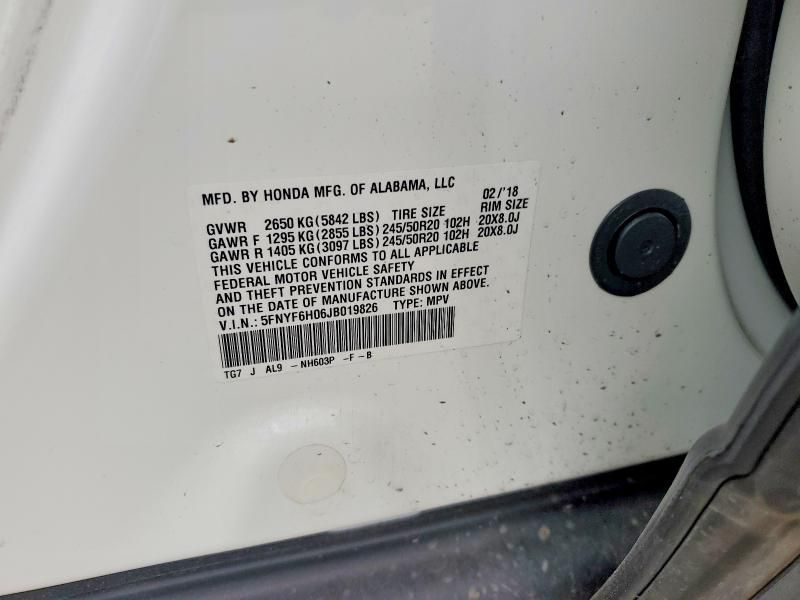 2018 Honda Pilot Elite