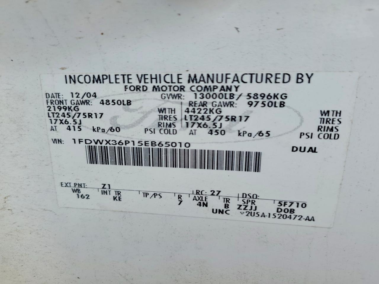 2005 Ford F350 Super Duty