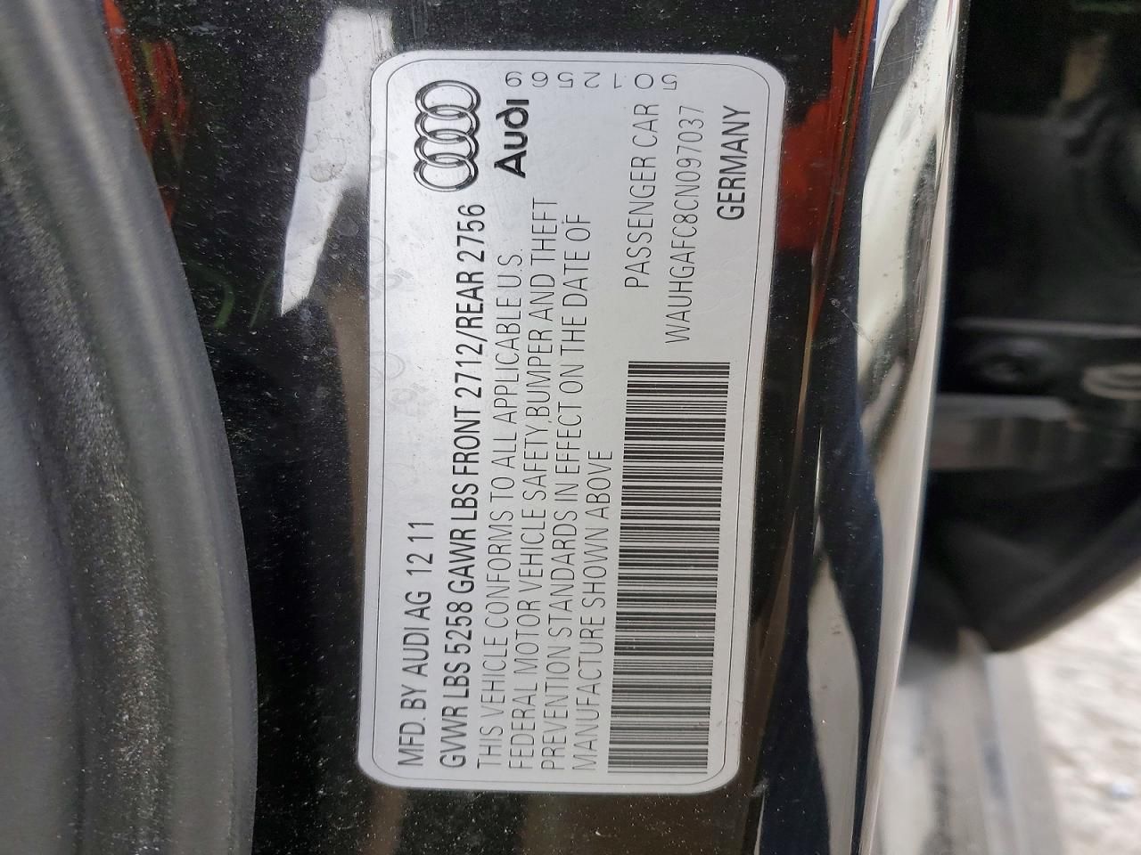 2012 Audi A6 Prestige