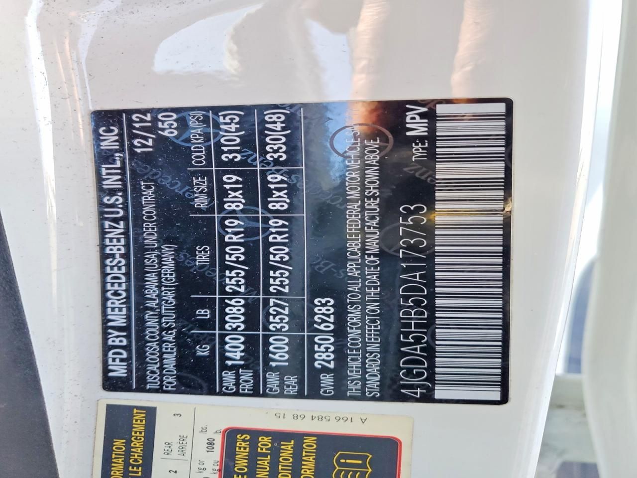 2013 Mercedes-Benz Ml 350 4matic