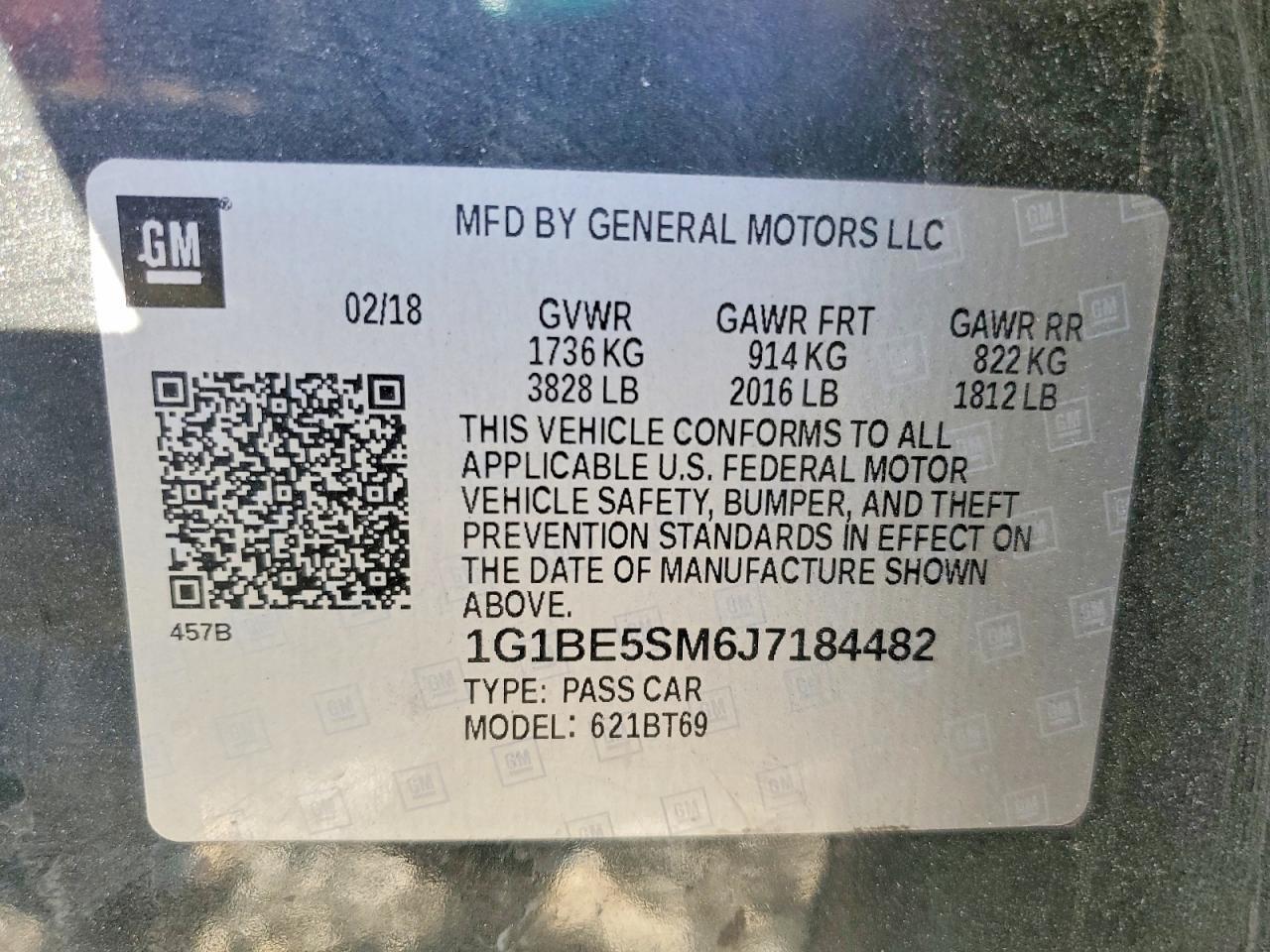 2018 Chevrolet Cruze lt