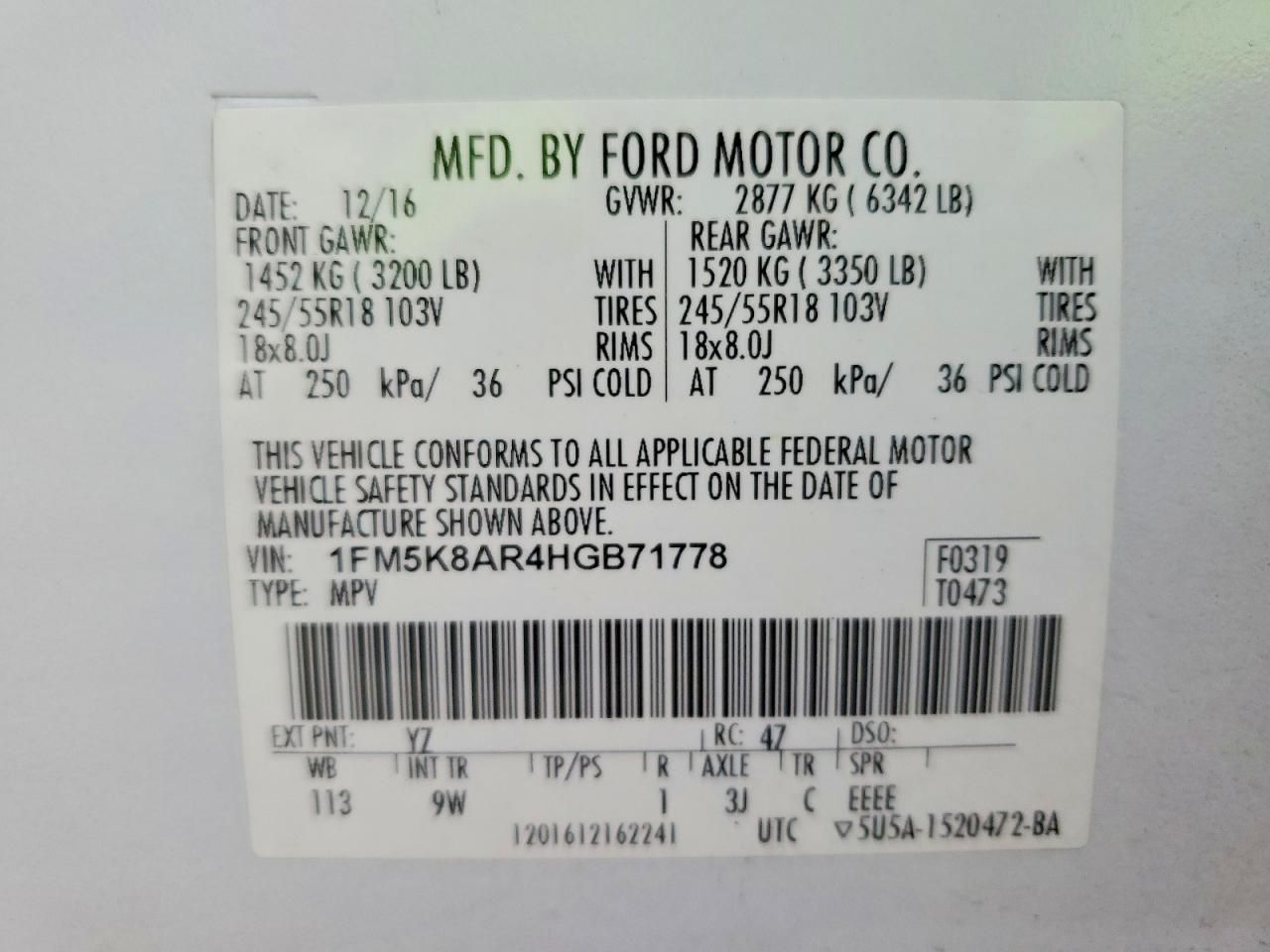 2017 Ford Explorer Police Interceptor