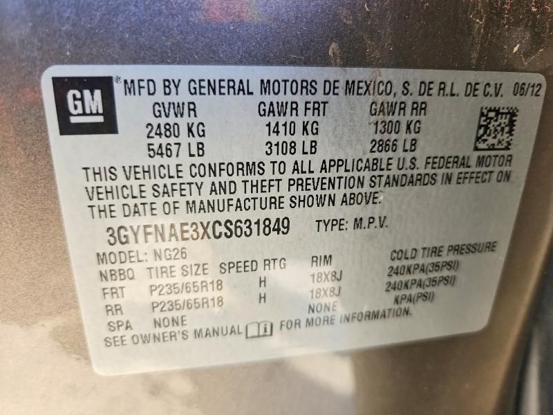 2012 Cadillac Srx Luxury Collection