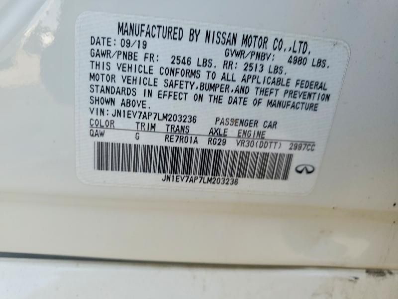 2020 Infiniti Q50 Pure