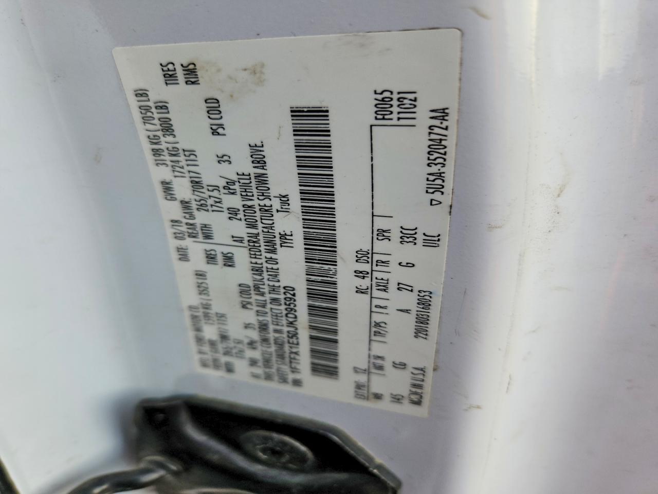 2018 Ford F150 Super Cab