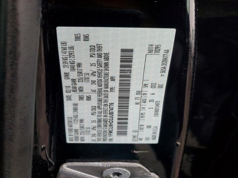 2018 Ford Escape sel