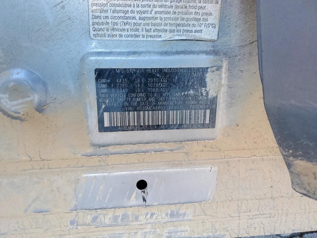 2011 Subaru Legacy 2.5i