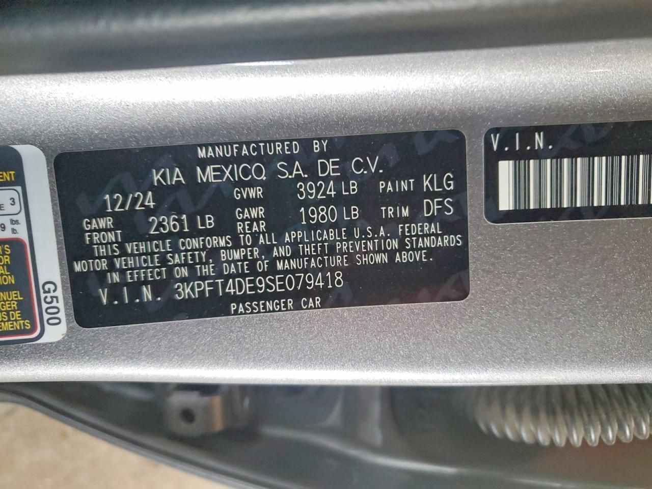 2025 KIA K4 lx
