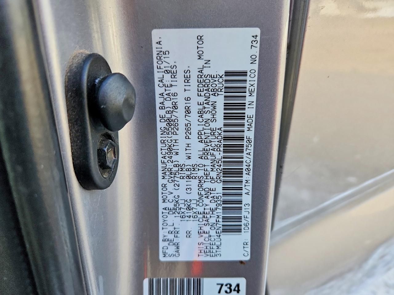 2015 Toyota Tacoma Double cab