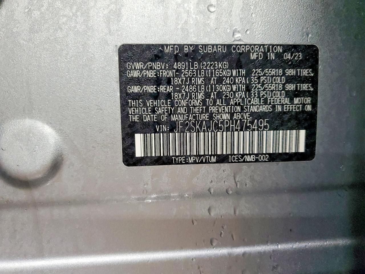 2023 Subaru Forester Sport